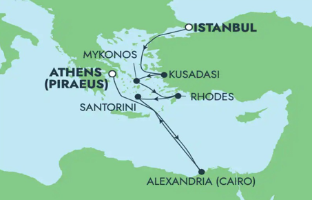 NCL Viva ile Ege ve Doğu Akdeniz Turu 9 Gece Konaklamalı